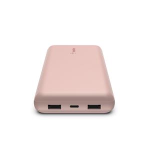 Belkin Powerbank 20.000mAh pink 15W+USB-A/C Kab. 15cm BPB012btRG 3