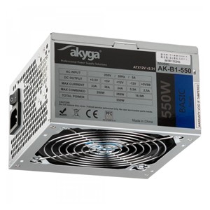 Akyga AK-B1-550 power supply unit 550 W 20+4 pin ATX ATX Grey