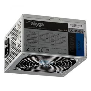 Akyga AK-B1-600 power supply unit 600 W 20+4 pin ATX ATX Grey