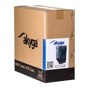 Akyga AK13BK computer case Micro Tower Black 3