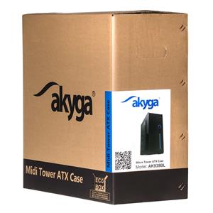 Akyga AK939BL computer case Midi Tower Black 9