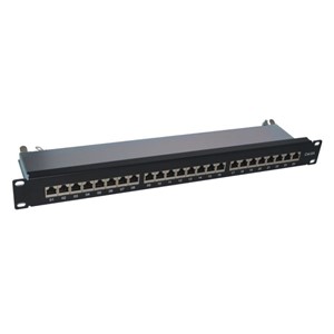 Alantec PK040 Patch panel STP cat.6A 24 ports LSA 1U 19