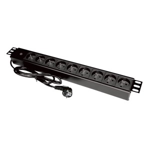 Alantec PZ09 power extension 1.8 m 9 AC outlet(s) Indoor Black