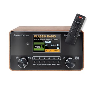 Albrecht DR 865 Portable Digital Black, Wood