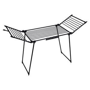 AMALFI foldable laundry drying rack, black