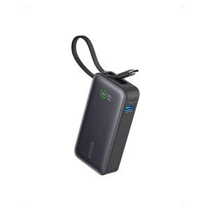 Anker 545 Nano Power Bank 10K with Built-in USB-C Cable, Black