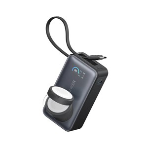 Anker MagOn Powerbank 10000 mAh, 35W with built-in cable and wireless charging for Apple Watch