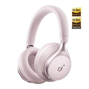 Anker Soundcore Space One Bluetooth Headphones, Pink