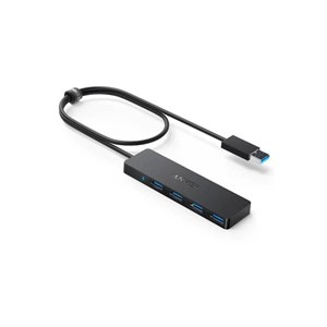 Anker Ultra Slim 4-Port USB 3.0 Hub, Black