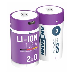 Ansmann 1314-0005 household battery Rechargeable battery D Lithium-Ion (Li-Ion)