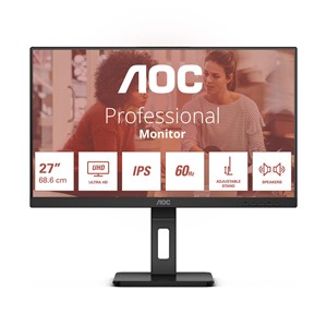 AOC E3 U27E3UF computer monitor 68.6 cm (27) 3840 x 2160 pixels 4K Ultra HD LED Black