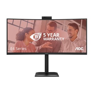 AOC E4 CU34E4CW computer monitor 86.4 cm (34) 3440 x 1440 pixels UltraWide Quad HD LED Black