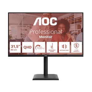 AOC E4 Q32E4U computer monitor 80 cm (31.5) 2560 x 1440 pixels Quad HD LED Black