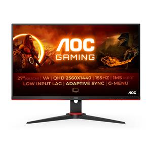 AOC G2 Q27G2E/BK computer monitor 68.6 cm (27") 2560 x 1440 pixels Quad HD Black, Red + GRATIS Huawei pametna narukvica