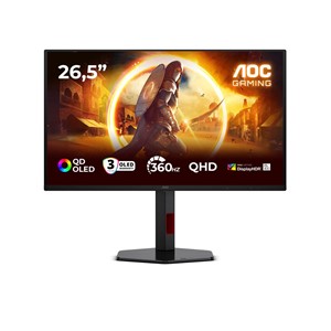AOC G4 Q27G4SDR computer monitor 67.3 cm (26.5) 2560 x 1440 pixels Quad HD QD-OLED Black, Red