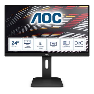 AOC P1 X24P1 computer monitor 61 cm (24) 1920 x 1200 pixels WUXGA LED Black