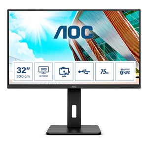 AOC P2 U32P2 computer monitor 80 cm (31.5) 3840 x 2160 pixels 4K Ultra HD LED Black