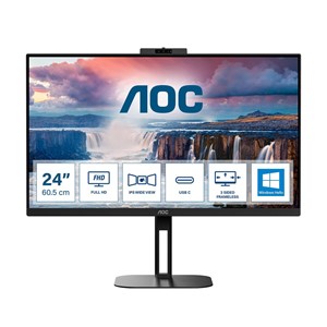 AOC V5 24V5CW /BK computer monitor 60.5 cm (23.8) 1920 x 1080 pixels Full HD LED Black