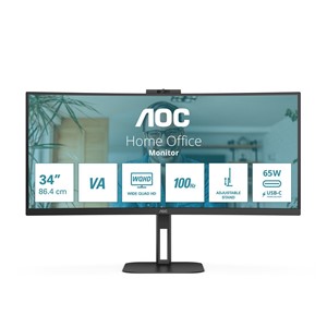 AOC V5 CU34V5CW /BK LED display 86.4 cm (34) 3440 x 1440 pixels Wide Quad HD Black