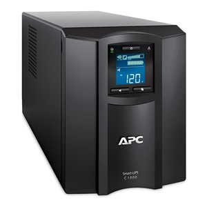 APC Smart-UPS C, Line Interactive, 1000VA, Tower, 230V, 8x IEC C13 outlets, SmartConnect port, USB and Serial communication, AVR, Graphic LCD