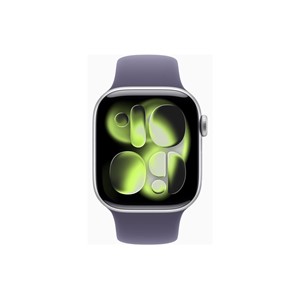 Apple Watch Series 11 GPS 42mm Silver Aluminium Case with Purple Fog Sport Band - S /M