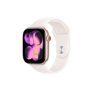 Apple Watch Series 11 GPS 46mm Rose Gold Aluminium Case with Light Blush Sport Band - M /L