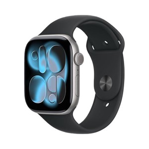 Apple Watch Series 11 GPS 46mm Space Grey Aluminium Case with Black Sport Band - S /M
