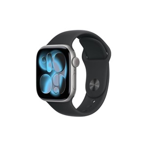 Apple Watch Series 11 GPS + Cellular 42mm Space Grey Aluminium Case with Black Sport Band - M /L