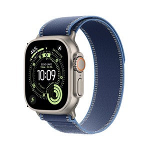 Apple Watch Ultra 3 GPS + Cellular 49mm Natural Titanium Case with Blue /Bright Blue Trail Loop - S /M
