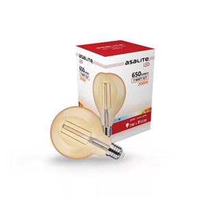 Asalite LED filament 7W G95, E27, 2000K, 650lm