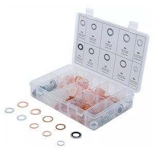 BGS Asortiman brtvenih prstena | bakar, aluminij, najlon | 250-dijelni