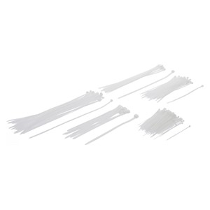 BGS Asortiman kabelskih vezica | bijele | različite veličine | 250-dijelni