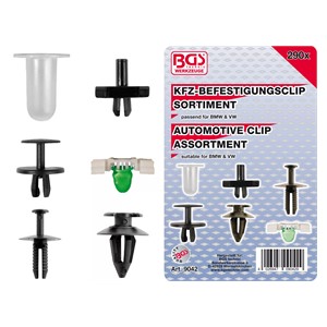 BGS Asortiman pričvrsnih spojnica za vozila BMW, VW | 290-dijelni