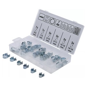 BGS Asortiman stezaljki crijeva | Ø 6 - 16 mm | 30-dijelni