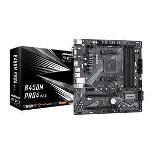 Asrock B450M Pro4 R2.0 AMD B450 Socket AM4 micro ATX