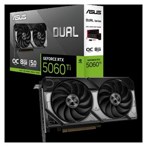 ASUS Dual GeForce RTX 5060 Ti OC Graphics Card, 8GB GDDR7, PCI-E 5.0 DUAL-RTX5060TI-O8G