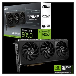 ASUS Prime GeForce RTX 5050 OC graphics card, 8GB GDDR6, PCI-E 5.0