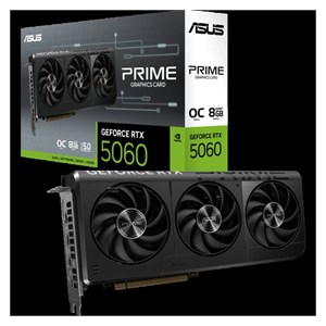 ASUS Prime GeForce RTX 5060 OC graphics card, 8GB GDDR7, PCI-E 5.0