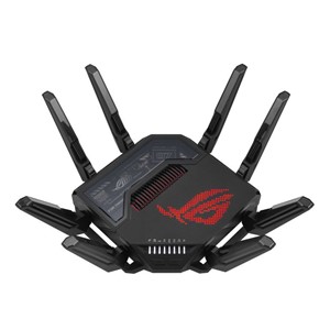 ASUS ROG Rapture GT-BE98 wireless router 10 Gigabit Ethernet Quad-band (2.4 GHz /5 GHz-1 /5 GHz-2 /6 GHz) Black