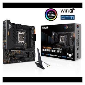 ASUS TUF GAMING B660M-PLUS WIFI, DDR5, SATA3, USB3.2Gen2x2, DP, WiFi, LGA1700 mATX