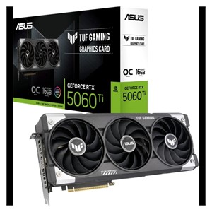 ASUS TUF Gaming GeForce RTX 5060 Ti OC graphics card, 16GB GDDR7, PCI-E 5.0 TUF-RTX5060TI-O16G-GAMING