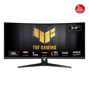 ASUS TUF Gaming VG34VQ3B computer monitor 86.4 cm (34) 3440 x 1440 pixels UltraWide Quad HD LED Black