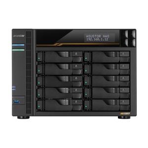 Asustor LOCKERSTOR 10 Gen3 NAS Desktop AMD Ryzen V3C14 16 GB DDR5 ADM Black