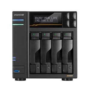 Asustor LOCKERSTOR 4 Gen3 NAS Desktop AMD Ryzen V3C14 16 GB DDR5 ADM Black