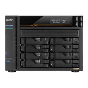 Asustor LOCKERSTOR 8 Gen3 NAS Desktop AMD Ryzen V3C14 16 GB DDR5 ADM Black
