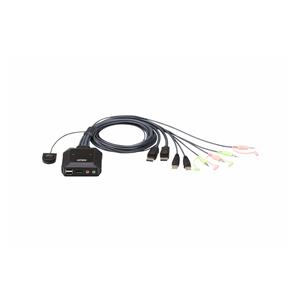 ATEN 2-Port USB DisPlayPort Cable KVM Switch