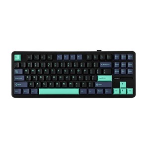 AULA Gasket F87 Pro Keyboard Black Cyan Blue GrayWoodV4 RGB
