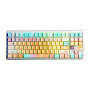 AULA Gasket F87 Pro V2 Orange Soda Kailh Meteorite Ice Cream RGB Keyboard
