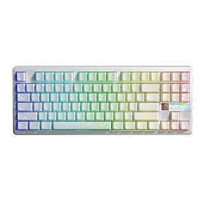 AULA Gasket F87 Pro V2 White Contour Engravered Star Vector RGB Keyboard
