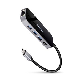 Axagon HMC-6GL laptop dock /port replicator USB 3.2 Gen 1 (3.1 Gen 1) Type-C Black, Grey
